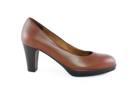 Aneto Comfort Shoes Γυναικεία Δερμάτινη Γόβα Ταμπά 5098TD