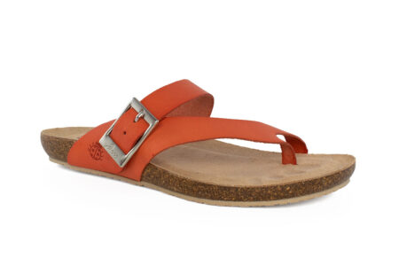gynaikeio dermatino comfort sandali yokono portokali 2