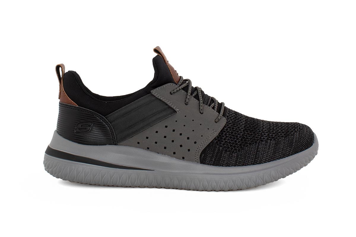 Skechers Ανδρικό Sneaker Μαύρο Delson 3.0 Cicada 210238/BKGY Hobby - Αθλητισμός > Αθλητική Μόδα > Sneakers