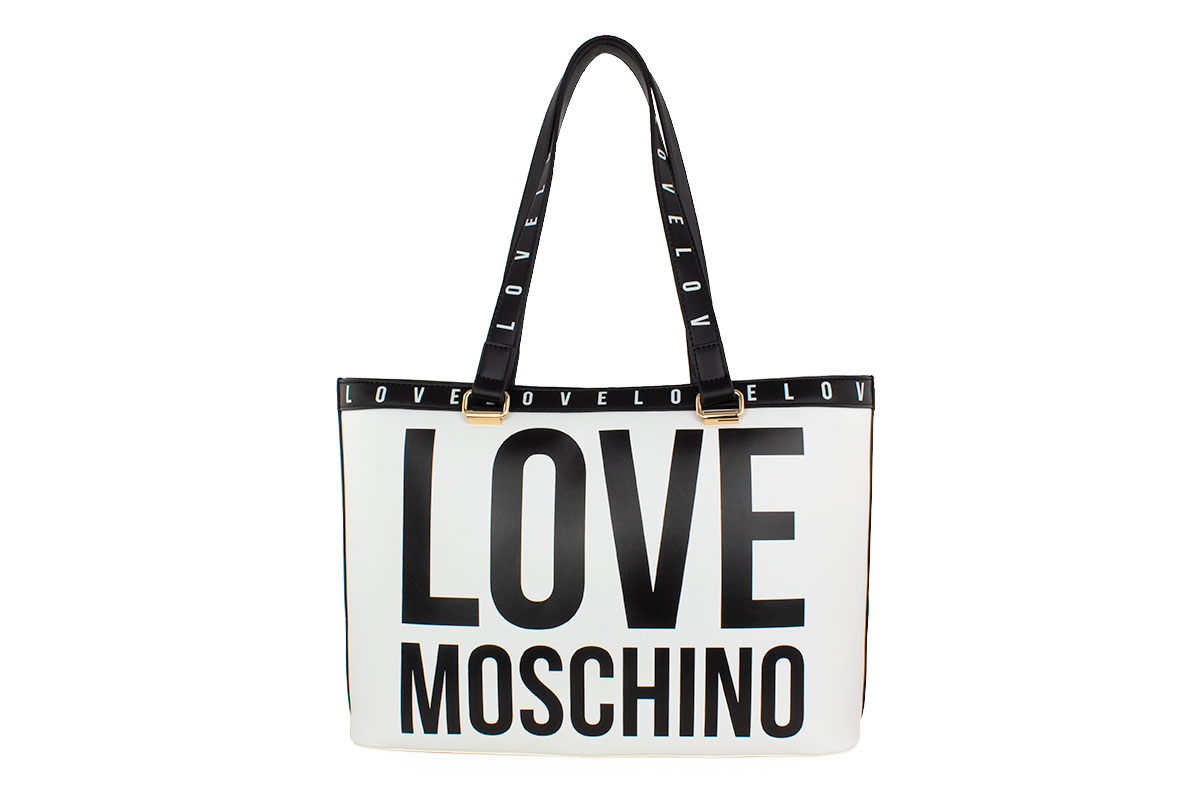 Love Moschino Γυναικεία Τσάντα Bianco JC4180PP1DLI0100 Μόδα > Τσάντες & Πορτοφόλια > Γυναικείες Τσάντες