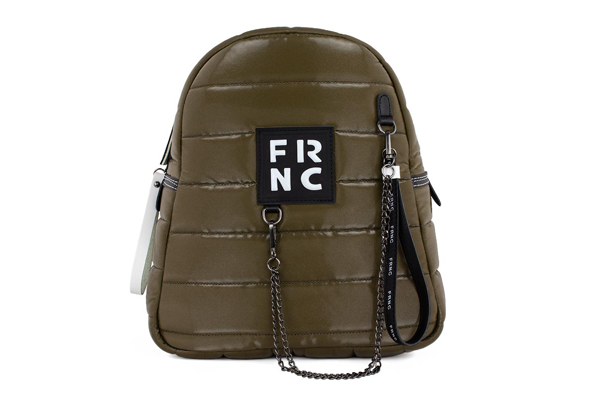 Frnc Γυναικείο Backpack Χακί 2314-CHAKI Μόδα > Τσάντες & Πορτοφόλια > Γυναικείες Τσάντες