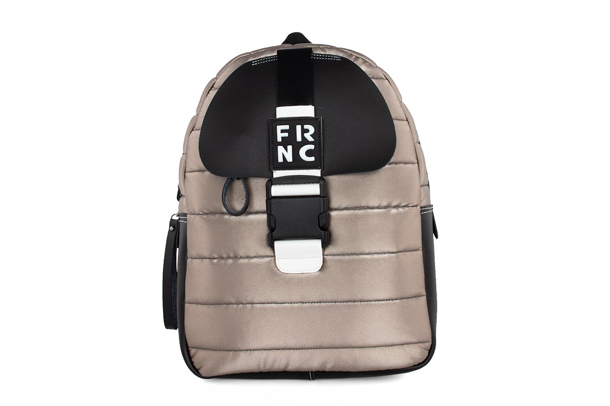 Frnc Γυναικείο Backpack Ασημί 2323-SILVER Μόδα > Τσάντες & Πορτοφόλια > Γυναικείες Τσάντες