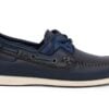 andriko dermatino boat shoes blue timperland