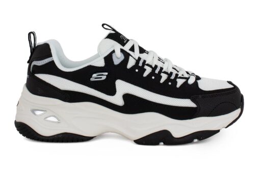 gynaikeio sneakers black white sketchers