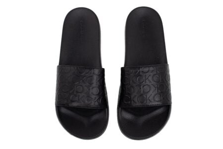 andriki pantofla slipper calvin klein black logo 3