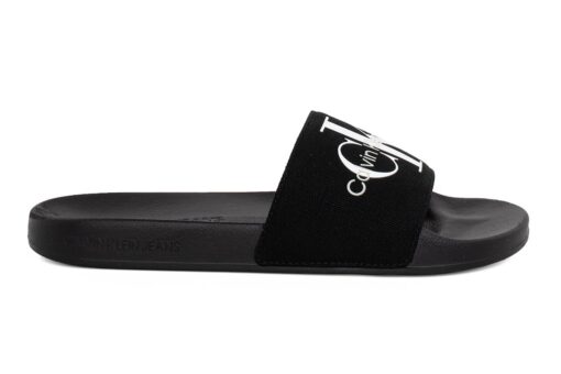 andriki pantofla slipper calvin suede klein black logo