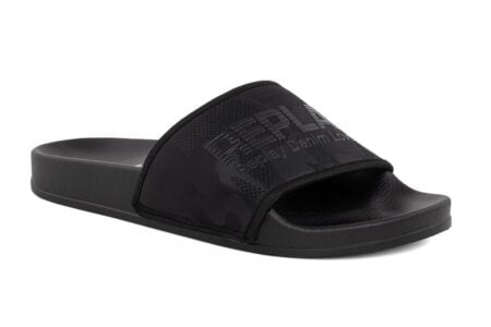 andriki pantofla slipper replay black logo 2