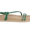 gynaikeio flat sandal strass 2 komiskomis green