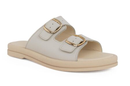 gynaikeia comfort flat sandal white nero kaidas 2