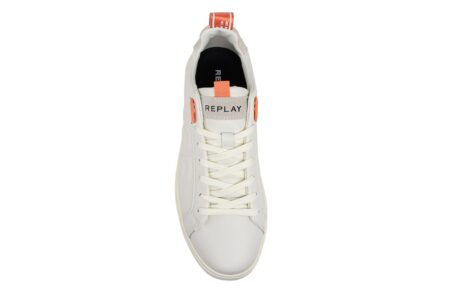 andriko sneaker low replay white orange 3