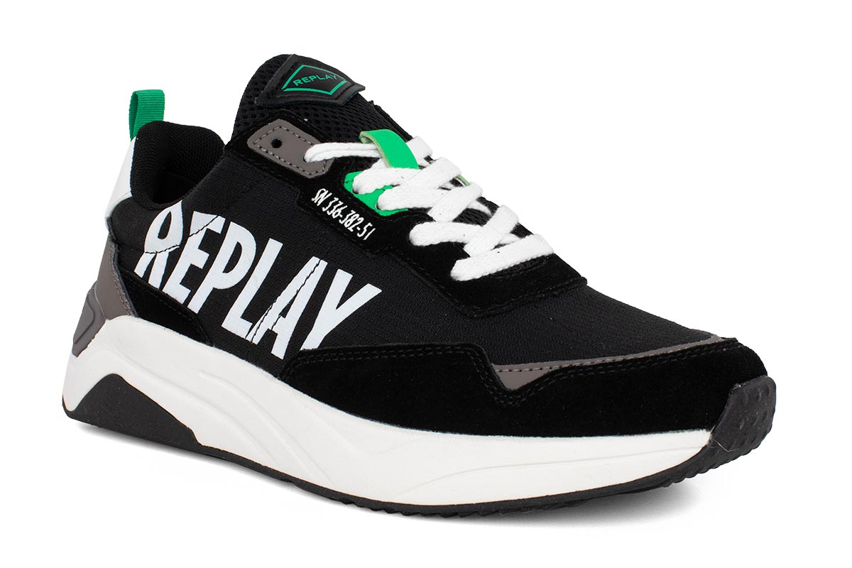 REPLAY TENNET SIGN RS6I0011T OFF-WHITE SNEAKERS