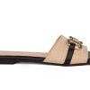gynaikeio flat seven sandal 516 beige black