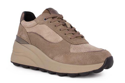 gynaikeio sneaker geox taupe spherica ec77 d45waa 0js22 c6029 2