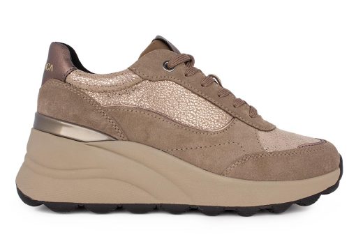 gynaikeio sneaker geox taupe spherica ec77 d45waa 0js22 c6029