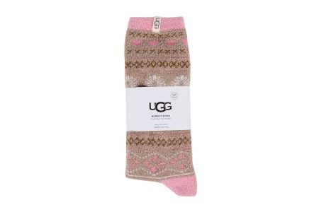 gynaikeia kaltsa ugg leslie graphic crew sock pfr