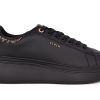 gynaikeio sneaker seven 789 mayro leopa