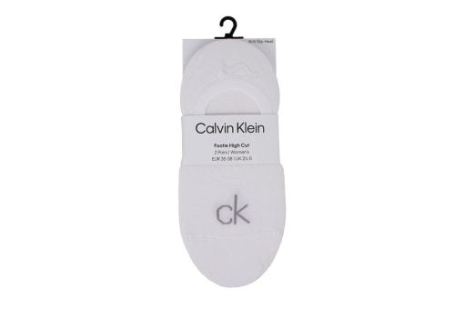 woman calvin socks white