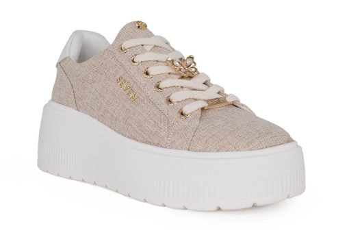 gynaikeio sneaker seven 812 beige canvas 2