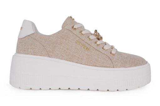 gynaikeio sneaker seven 812 beige canvas