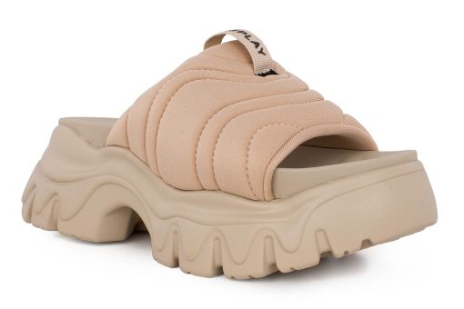 gynaikeio flatform replay joyce slide taupe 2