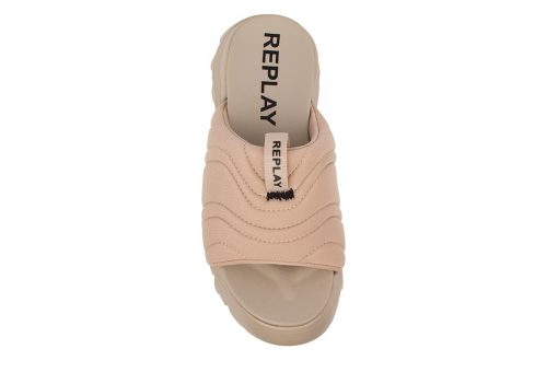 gynaikeio flatform replay joyce slide taupe 4