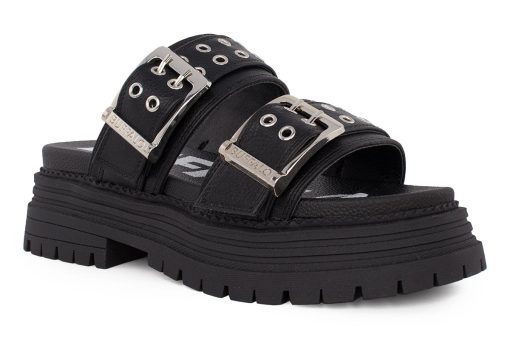 gynaikeio sandali buffalo lennox loop mayro 2