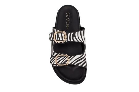 gynaikeio flat sandal seven 050 zebra 3
