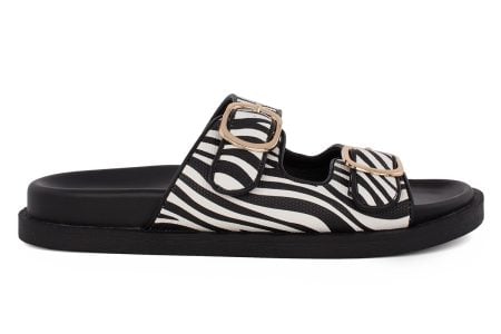 gynaikeio flat sandal seven 050 zebra