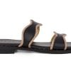gynaikeio flat sandal seven 207 black