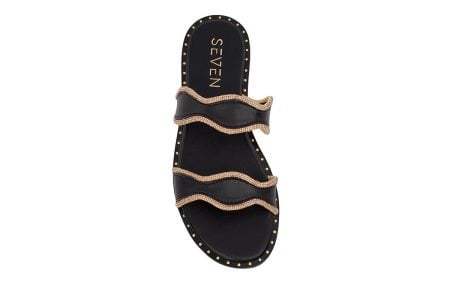gynaikeio flat sandal seven 207 black 3