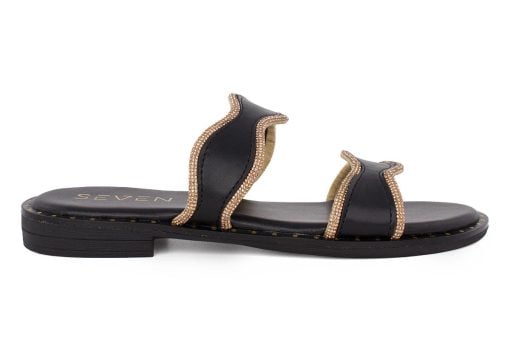 gynaikeio flat sandal seven 207 black