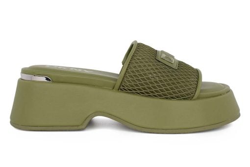 gynaikeio flatform dkny iredell peep toe green
