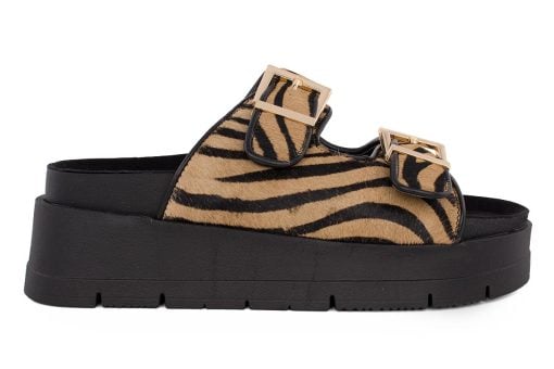 gynaikeio flatform seven 828 beige zebra