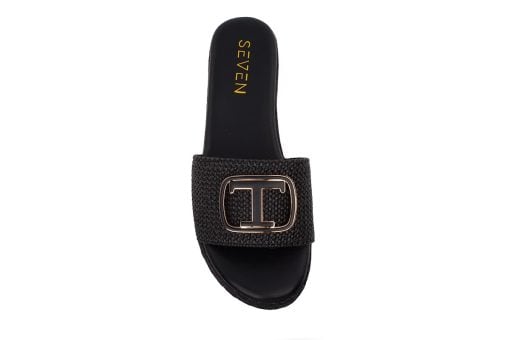 gynaikeio flatform seven 832 black raffia 3