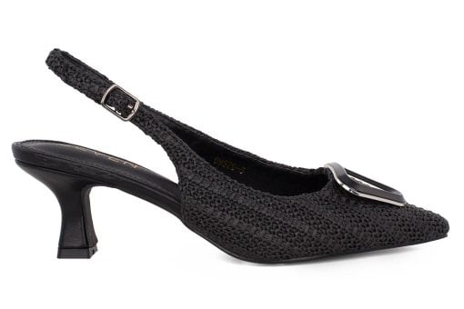 gynaikeio pedilo seven 295 black raffia 3