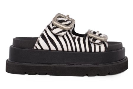 gynaikeio platform seven 831 black zebra