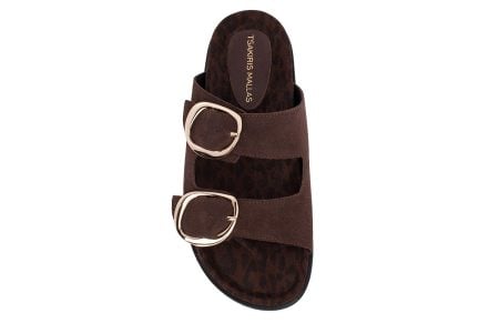 gynaikeio sandali tsakiris malas kimolos brown 3