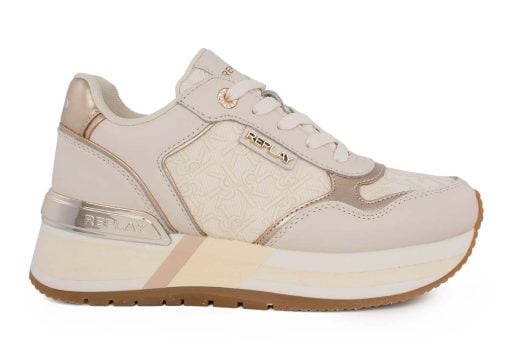 gynaikeio sneaker replay mennet allover2 beige