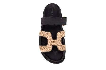 gynaikeio sandali komiskomis c26 black raffia 3