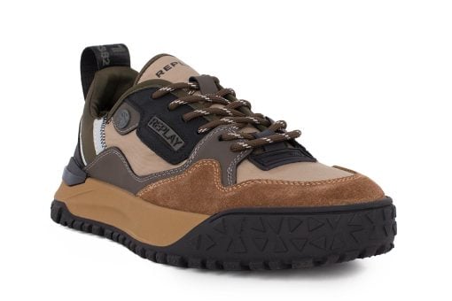 andriko sneaker replay blix 3165 taupe mil 2