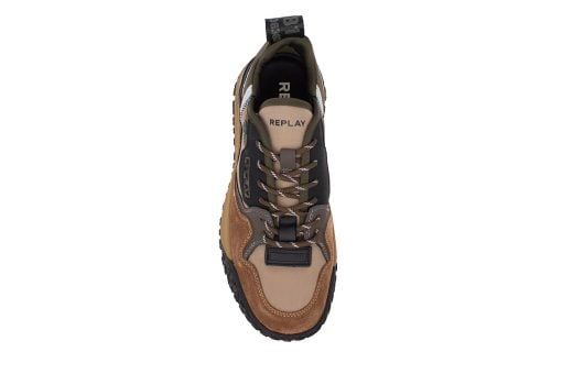 andriko sneaker replay blix 3165 taupe mil 5