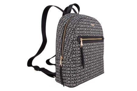 gynaikeia backpack tsanta dkny yfasma black logotypo 2