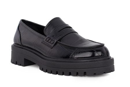 gynaikeio loafer seven 170 black croco 2