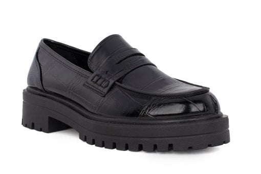 gynaikeio loafer seven 170 black croco 2
