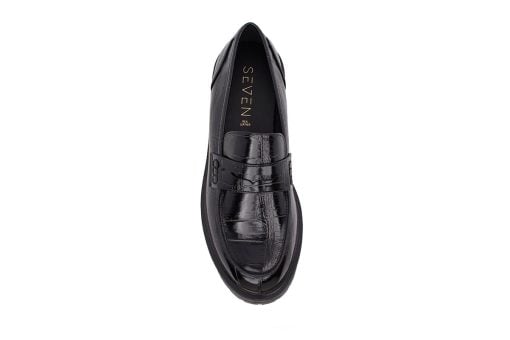gynaikeio loafer seven 170 black croco 3