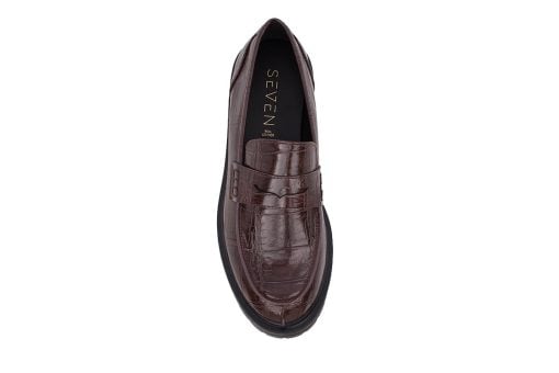 gynaikeio loafer seven 170 brown croco 3