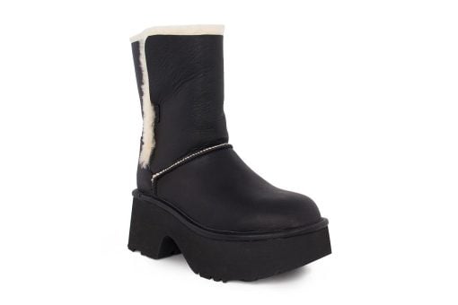 gynaikeio mpotaki ugg esmee leather boot w1172590 blk 2