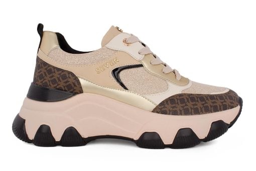 gynaikeio sneaker seven 501 beige