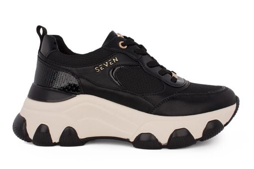 gynaikeio sneaker seven 501 mayro
