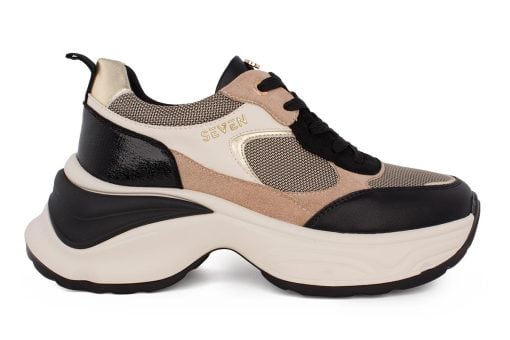 gynaikeio sneaker seven 544 mayro